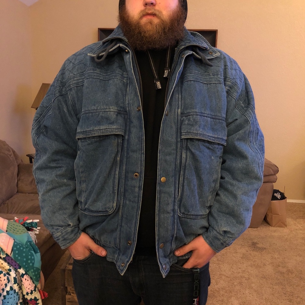 Vintage Sherpa Lined Denim Jacket